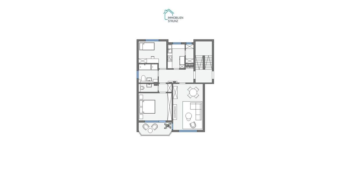 Etagenwohnung Langenzenn - 3 Zimmer, 82 m&sup2;, 299.000&euro; | Angebot:25670110