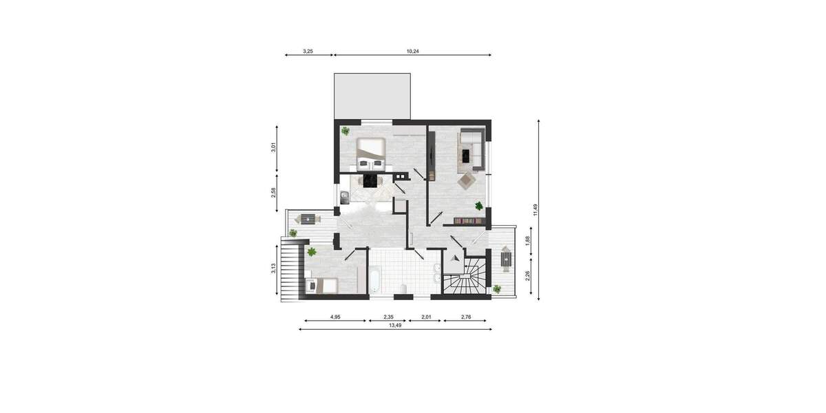 Etagenwohnung Gronau - 3 Zimmer, 90 m&sup2;, 209.000&euro; | Angebot:25695024