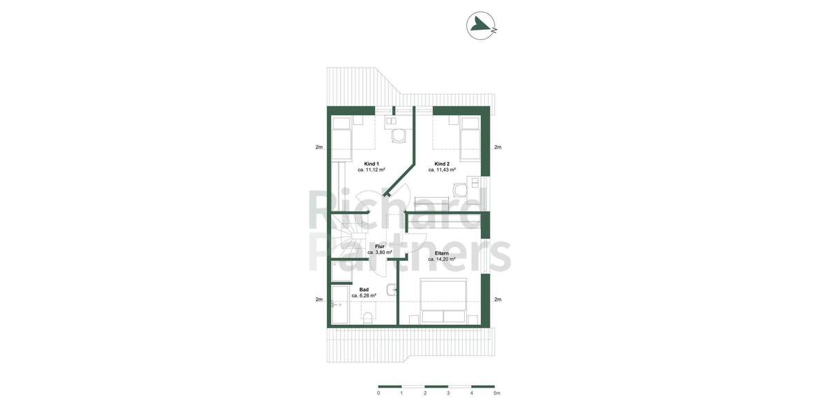 Doppelhaushälfte Twistringen - 5 Zimmer, 98 m&sup2;, 278.000&euro; | Angebot:25694630