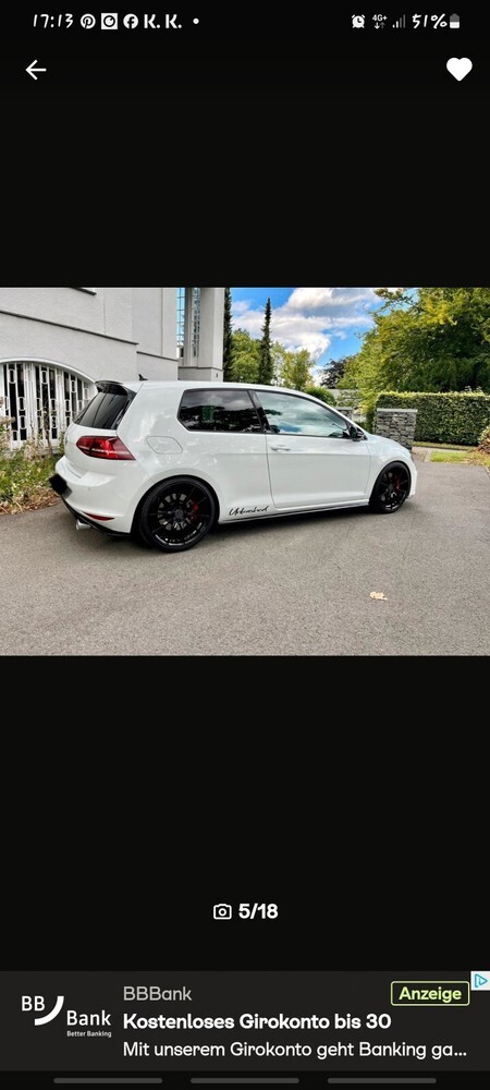 VW Volkswagen Golf 7 GTI 2.0 TSI BMT Performance in w 97.500 km 15.500 € Euskirchen 53879