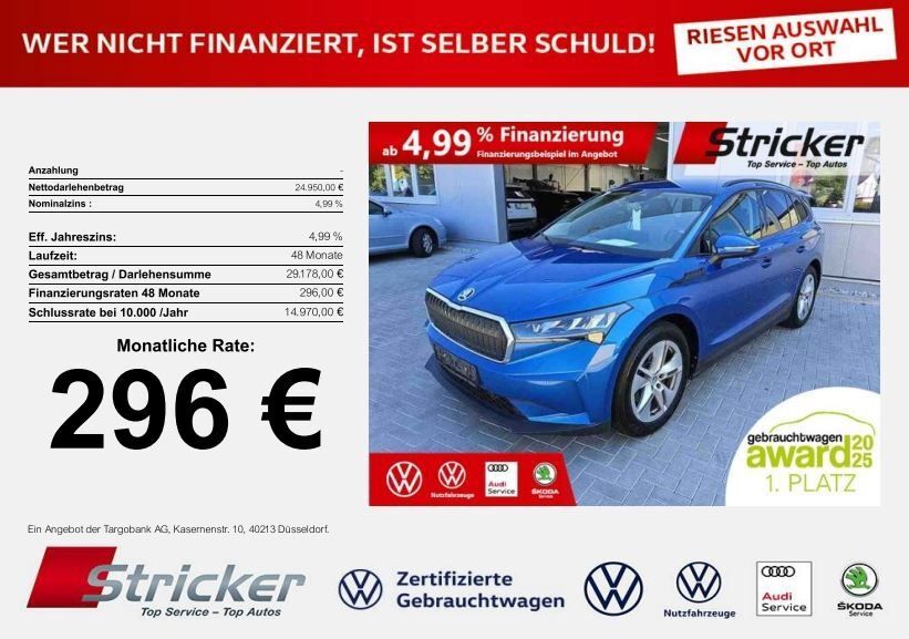 Skoda Enyaq 37.887 km 24.949 € Detmold 32760