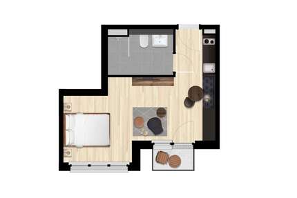 Wohnen auf Zeit in Berlin 1.280 € 1 zimmer