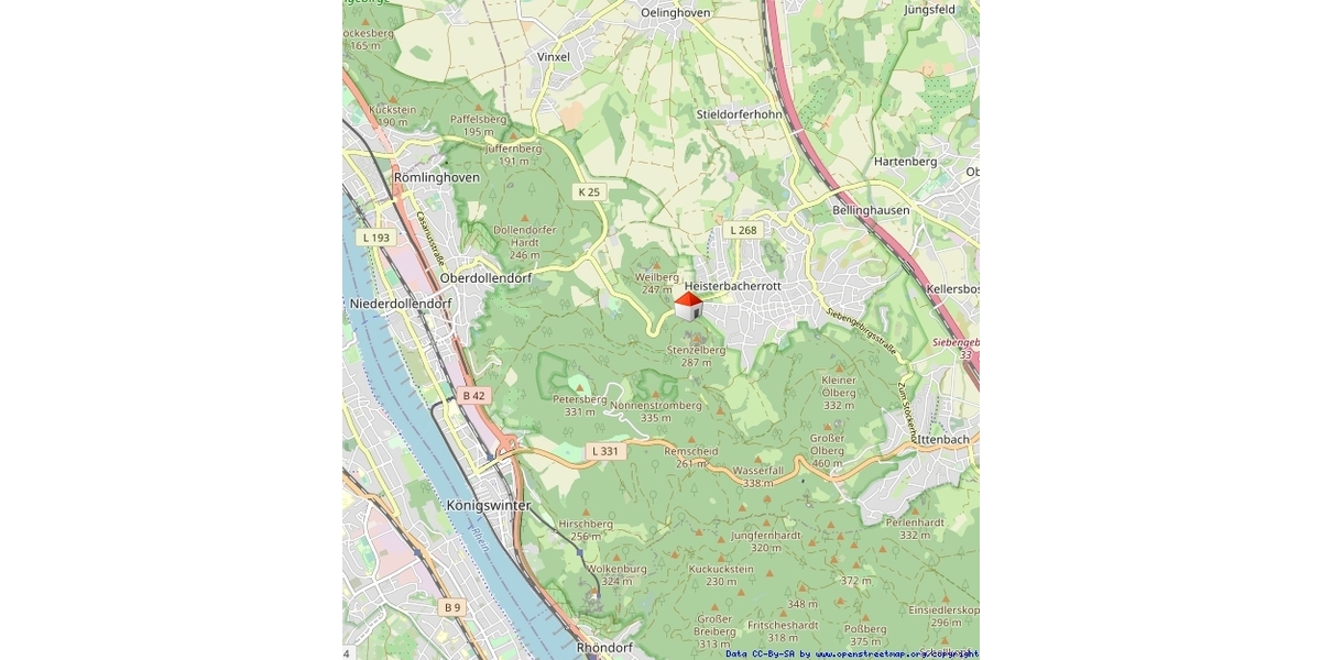 Kompakte 2-Zimmer-Wohnung mit eigener Gartenfläche in Königswinter-Heisterbacherrott - Etagenwohnung Königswinter Thomasberg | Angebot:27097646