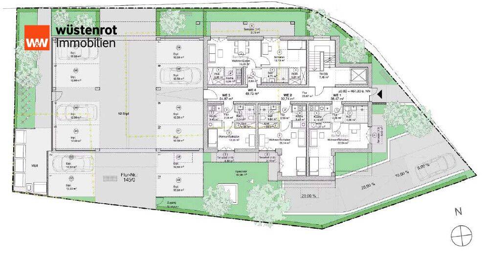 Etagenwohnung Gersthofen - 2 Zimmer, 49 m&sup2;, 343.044&euro; | Angebot:26908937