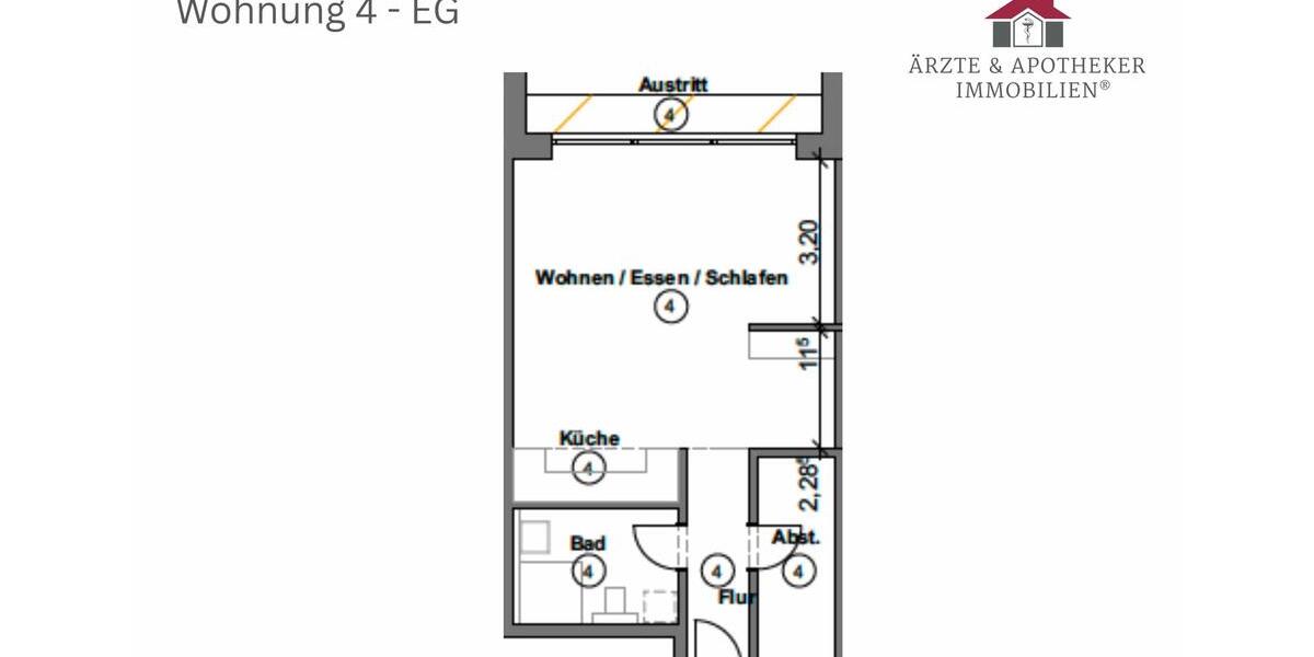Erdgeschoßwohnung Tostedt - 1.5 Zimmer, 64 m&sup2;, 850&euro; | Angebot:26383549