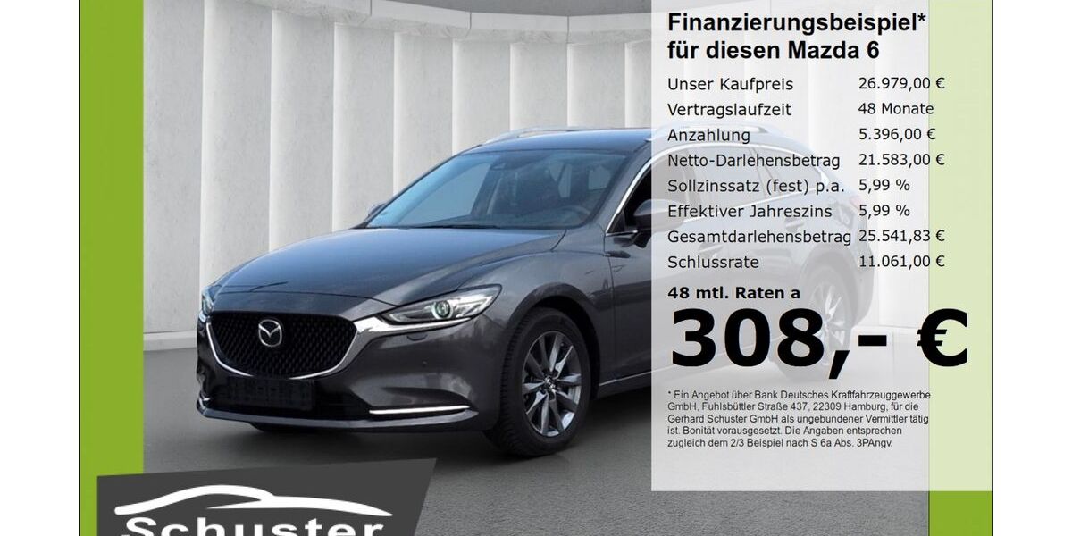 Mazda 6 19.877 km 26.979 &euro; Ruhstorf 94099
