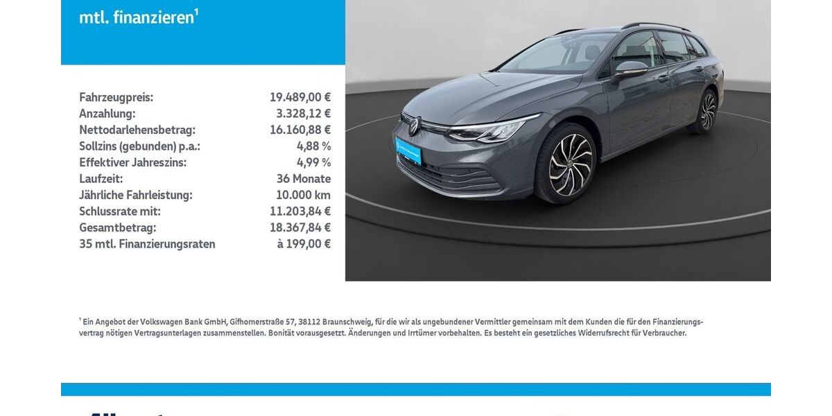 VW Golf 88.848 km 19.489 &euro; Leinefelde-Worbis/DE 37327