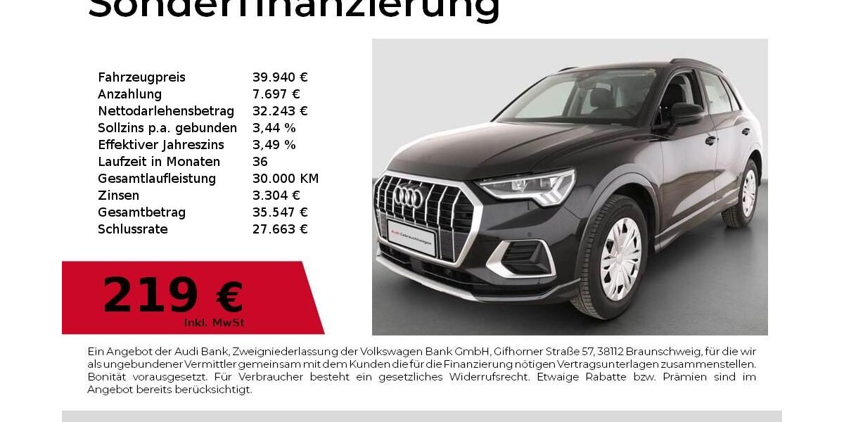 Audi Q3 26.366 km 39.940 &euro; Dessau-Roßlau 06844