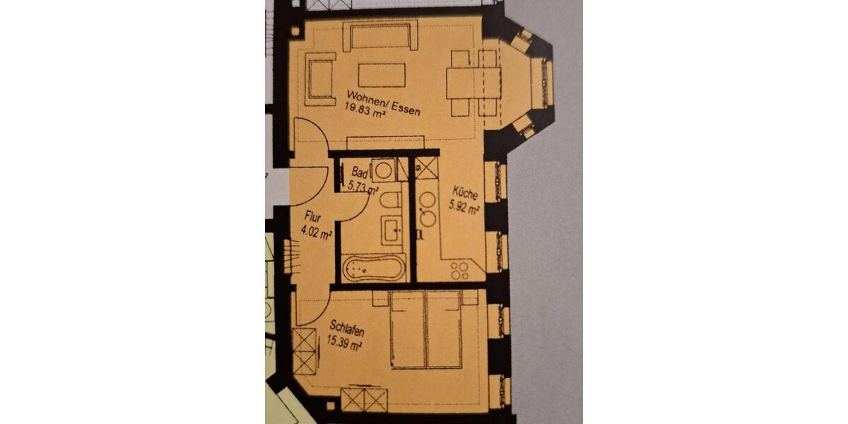 Erdgeschoßwohnung Leipzig Nord - 2 Zimmer, 51 m&sup2;, 170.000&euro; | Angebot:25376011