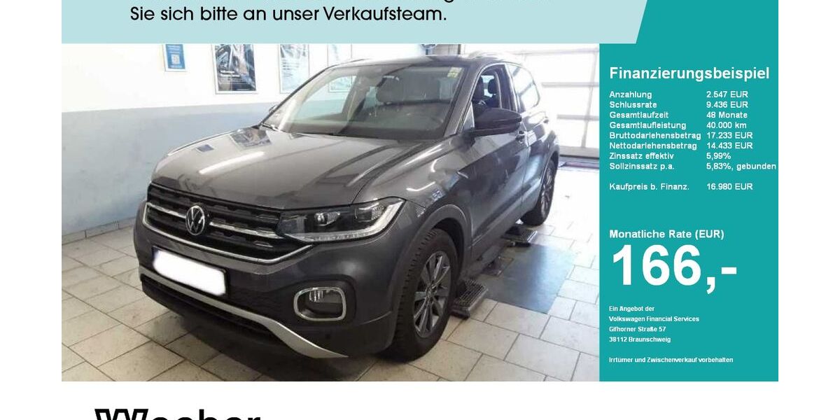 VW T-Cross 95.605 km 16.980 &euro; Calw 75365