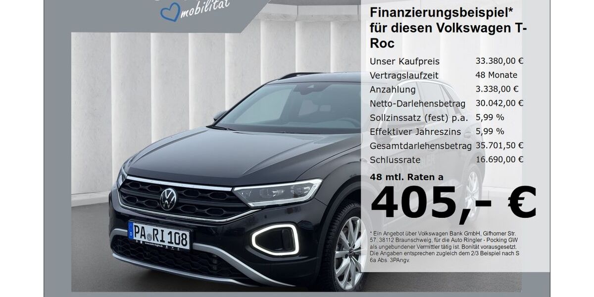 VW T-Roc 3.950 km 33.380 &euro; Pocking 94060