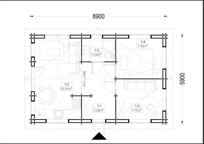 Bungalow Jünkerath - 4 Zimmer, 54 m&sup2;, 250.000&euro; | Angebot:26995603