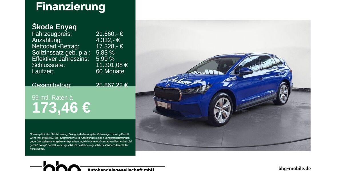 Skoda Enyaq 44.270 km 21.660 &euro; Ettlingen 76275