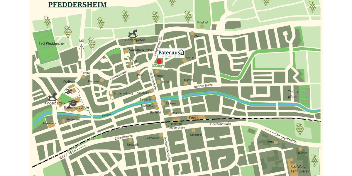 Etagenwohnung Worms Pfeddersheim - 2 Zimmer, 69 m&sup2;, 365.000&euro; | Angebot:26258136