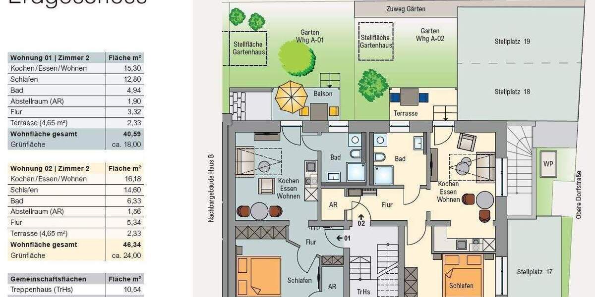 Etagenwohnung Pleinfeld Ramsberg - 2 Zimmer, 228.400&euro; | Angebot:26037798