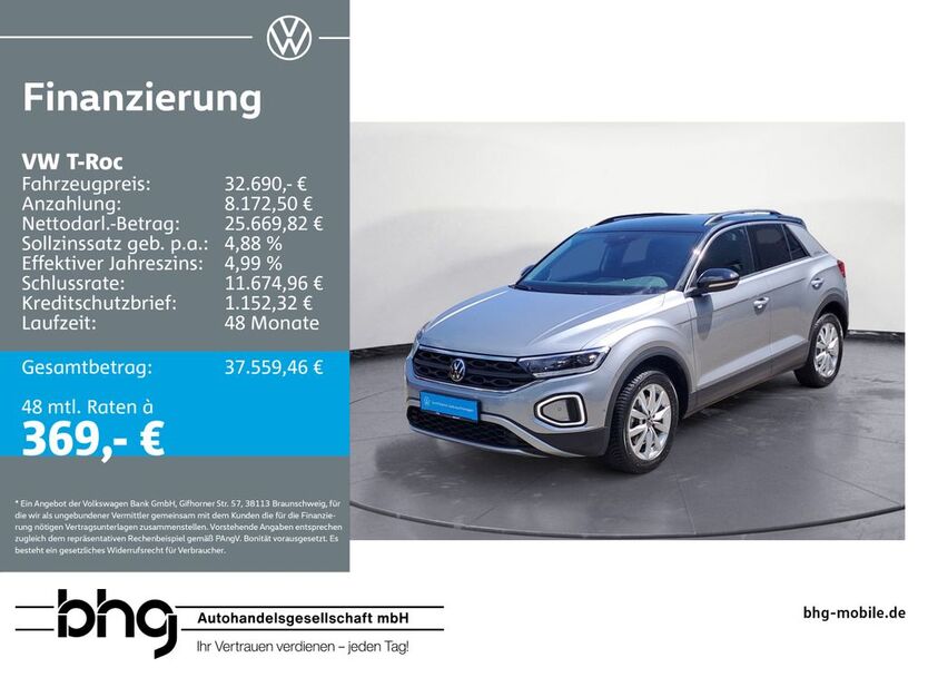 VW T-Roc 25.693 km 32.690 € Bühl 77815