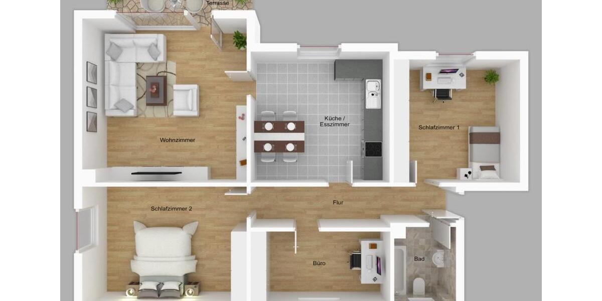 Renovierte 4 Zimmerwohnung an der Liebllenstraße 4 zimmer