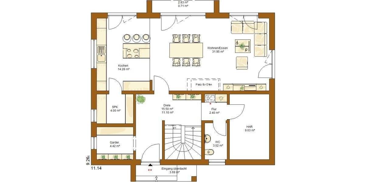 Einfamilienhaus Lauda-Königshofen Marbach - 5 Zimmer, 168 m&sup2;, 496.000&euro; | Angebot:26118038