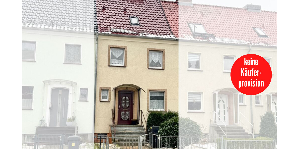 HORN IMMOBILIEN ++ Neubrandenburg Vogelviertel, gepflegtes Reihenmittelhaus mit Garage und Terrasse - Reihenmittelhaus Neubrandenburg Datzeberg | Angebot:24980042