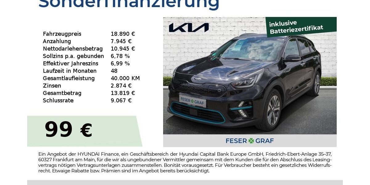 Kia Niro 80.229 km 18.890 &euro; Hallstadt 96103