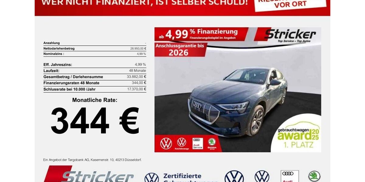 Audi e-tron 65.392 km 28.949 &euro; Horn-Bad Meinberg 32805
