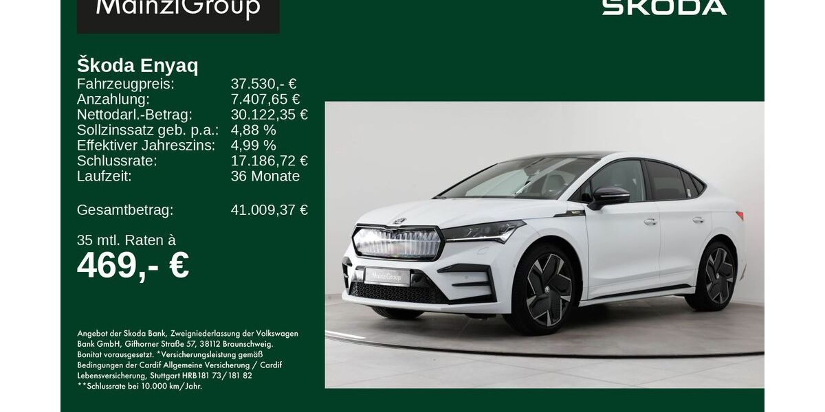 Skoda Enyaq 54.738 km 37.530 &euro; Feldkirchen/Westerham 83620