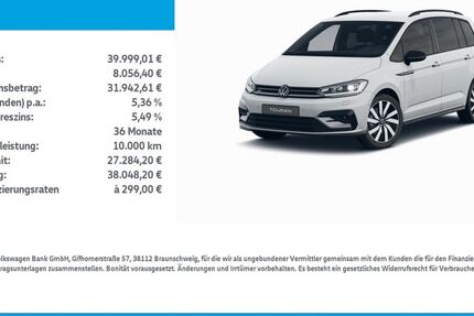 VW Touran 19.500 km 39.999 &euro; Mühlhausen/Thüringen 99974