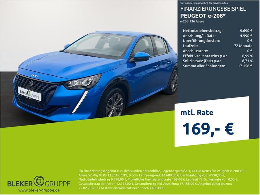 Peugeot 208 47.953 km 14.280 € Ahaus 48683