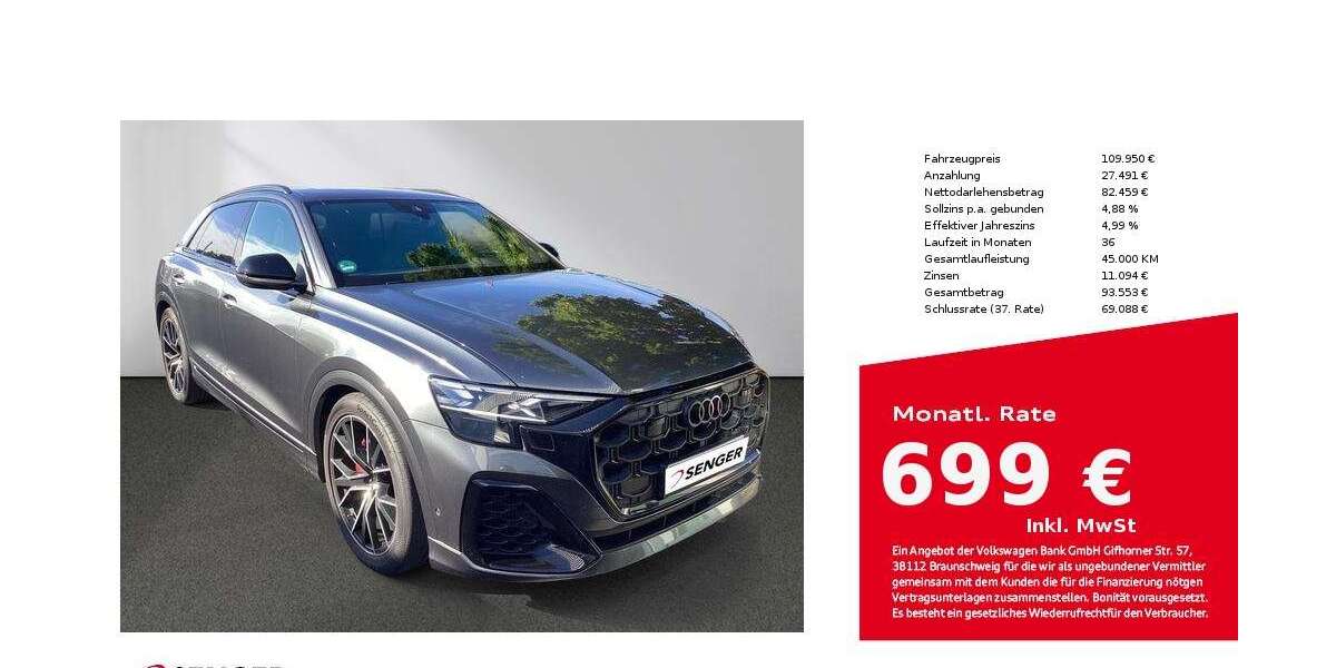 Audi Q8 20.850 km 109.950 &euro; Lübeck 23556