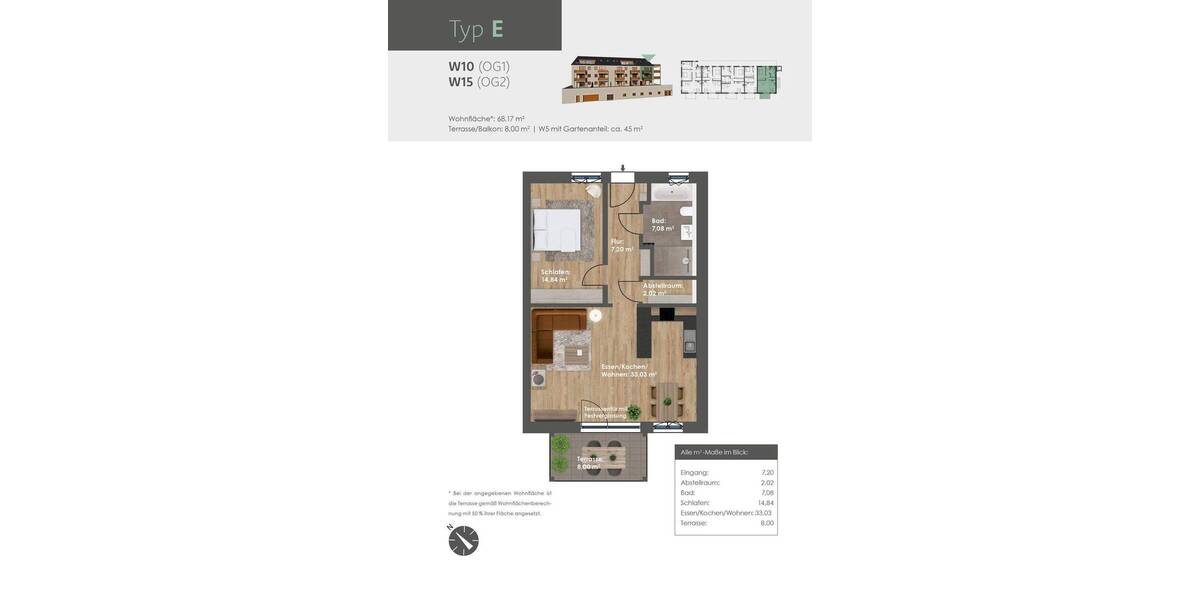 Etagenwohnung Beilngries Leising - 3 Zimmer, 68 m&sup2;, 395.000&euro; | Angebot:25695690