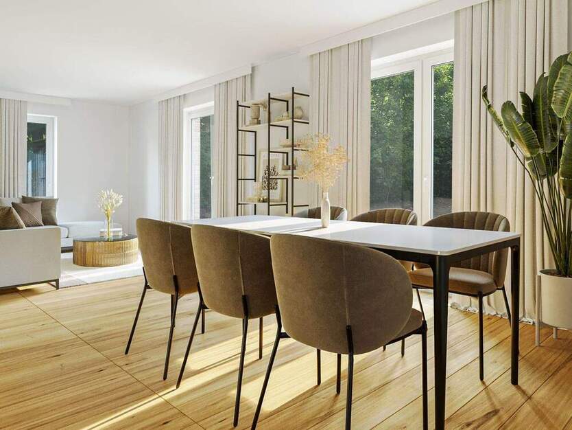 Neubau hochwertiges A+ Rotklinker-Effizienzhaus 40 in bester Villenlage.