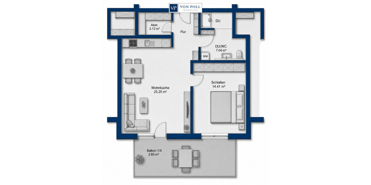 Moderne KfW 55 Neubauwohnung mit Balkon direkt in Cham zu verkaufen - Etagenwohnung Cham | Angebot:26882952