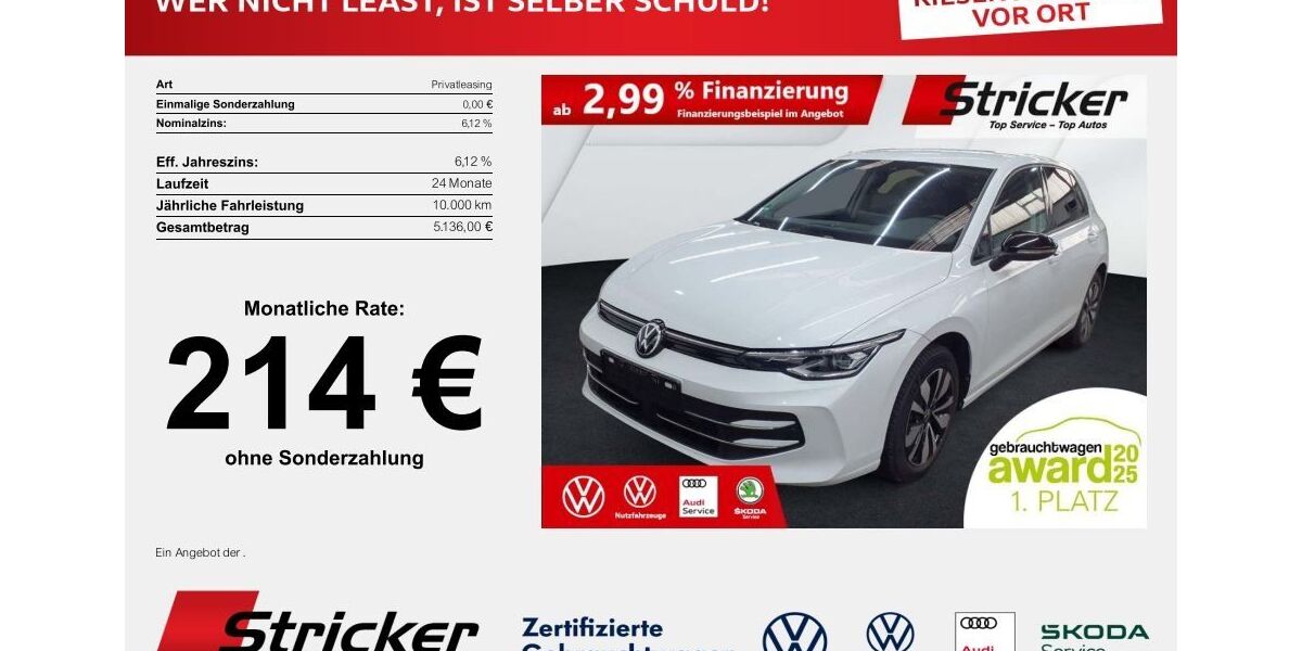 VW Golf 25.351 km 26.949 &euro; Detmold 32760
