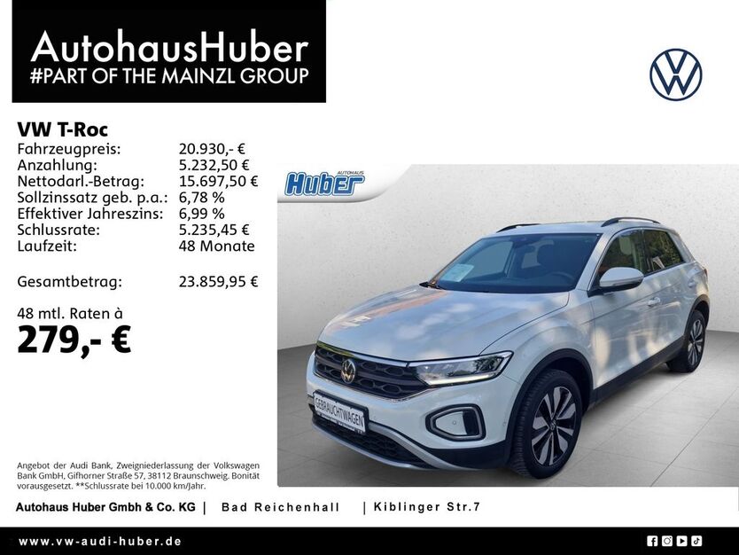VW T-Roc 56.985 km 20.930 € Bad Reichenhall 83435