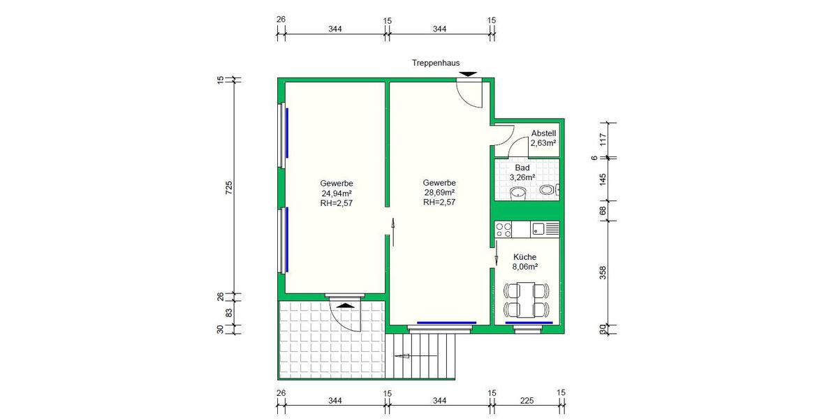 Gewerbeobjekt Schwerin Gartenstadt - 439&euro; | Angebot:25446675
