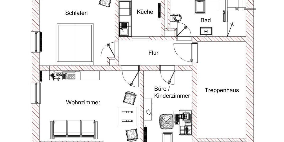 Dachgeschoßwohnung Gunzenhausen - 3 Zimmer, 50 m&sup2;, 182.000&euro; | Angebot:26716794