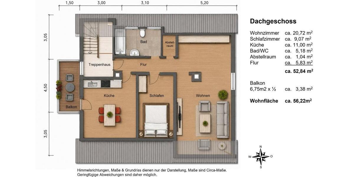 Maisonettenwohnung Neuburg an der Donau - 6 Zimmer, 140 m&sup2;, 419.000&euro; | Angebot:27076551