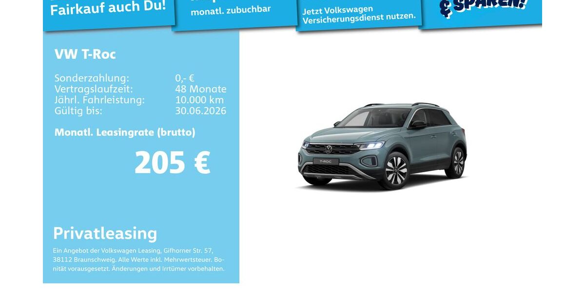 VW T-Roc 25.865 km 21.991 &euro; Mannheim 68309