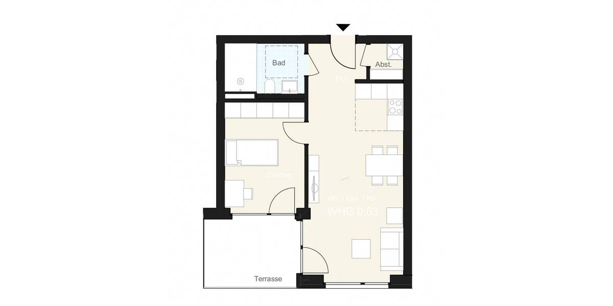 Etagenwohnung Springe-Bennigsen Bennigsen - 2 Zimmer, 46 m&sup2;, 46.500&euro; | Angebot:26730989