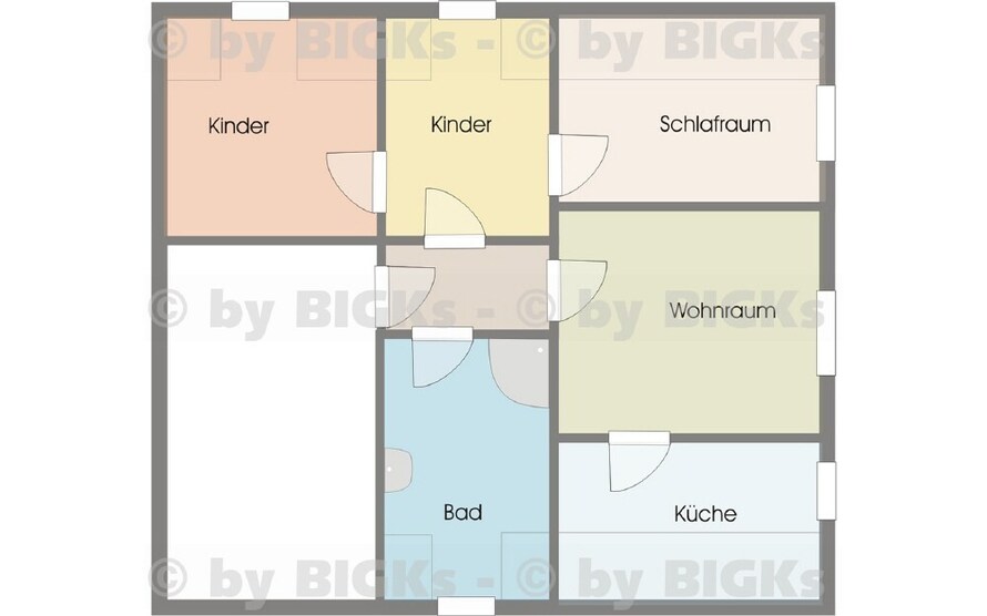 BIGKs - Zella-Mehlis: 4 Zimmer Wohnung ,separate Küche, Wannen u. Duschbad, Garten (-;)