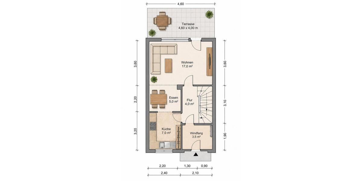 Reihenhaus Winsen (Luhe) - 4 Zimmer, 98 m&sup2;, 259.000&euro; | Angebot:27163323