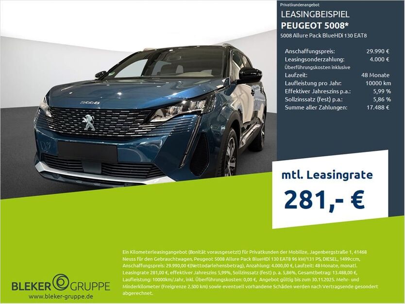 Peugeot 5008 29.244 km 29.990 € Borken 46325