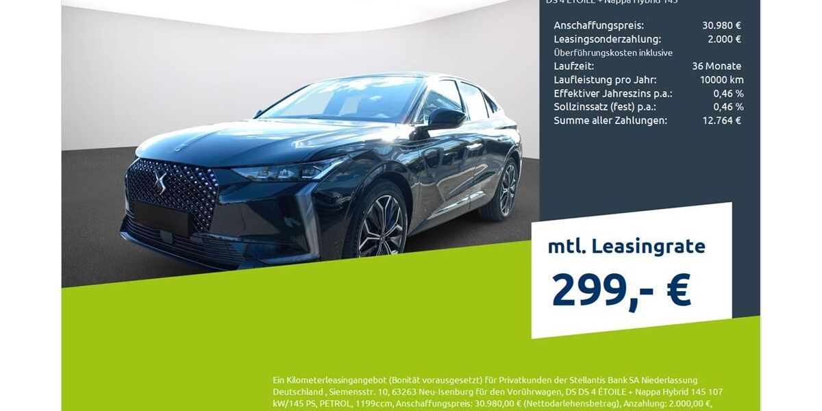 DS Automobiles DS4 6.357 km 29.990 € Münster - Amelsbüren 48163