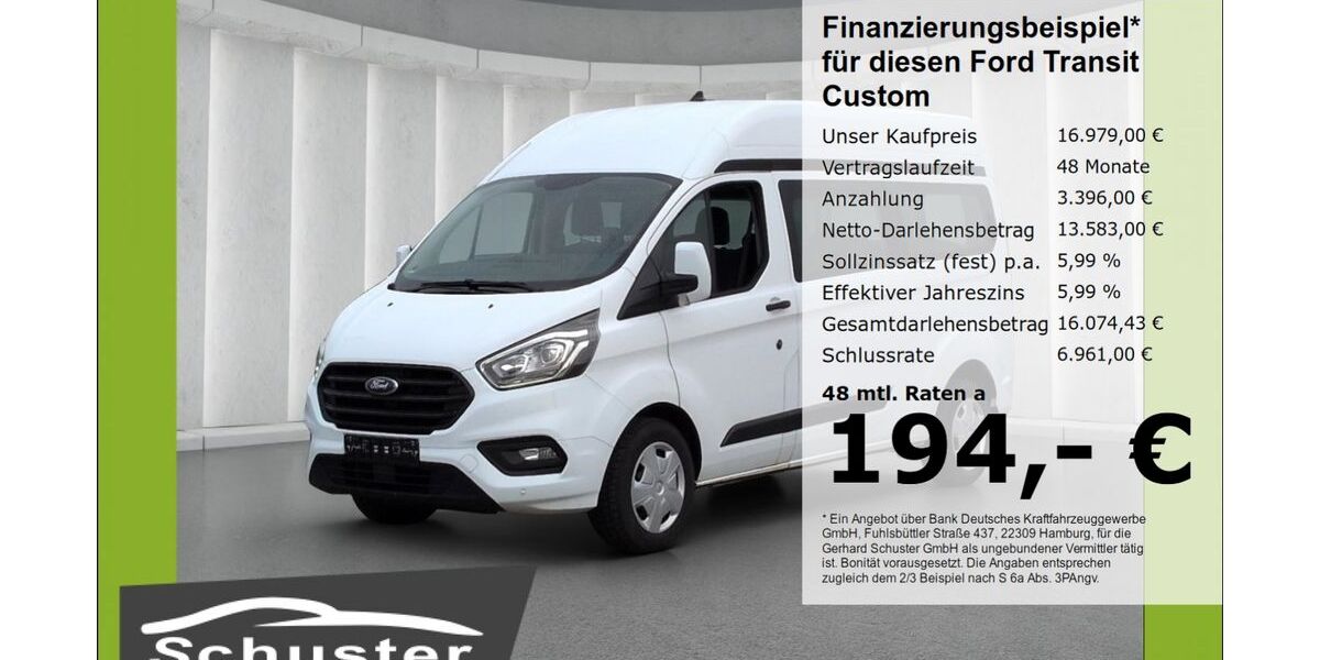 Ford Transit Custom 215.181 km 16.979 &euro; Ruhstorf 94099