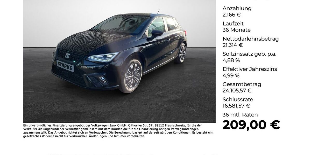 Seat Ibiza 8.500 km 20.880 € Vechta 49377