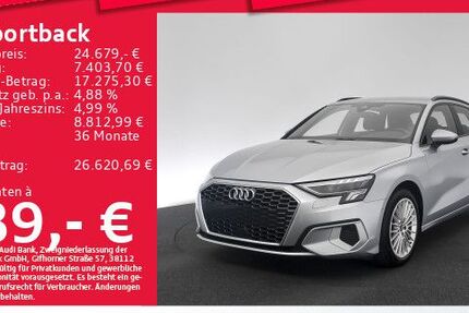 Audi A3 52.581 km 24.679 &euro; Eching 85386