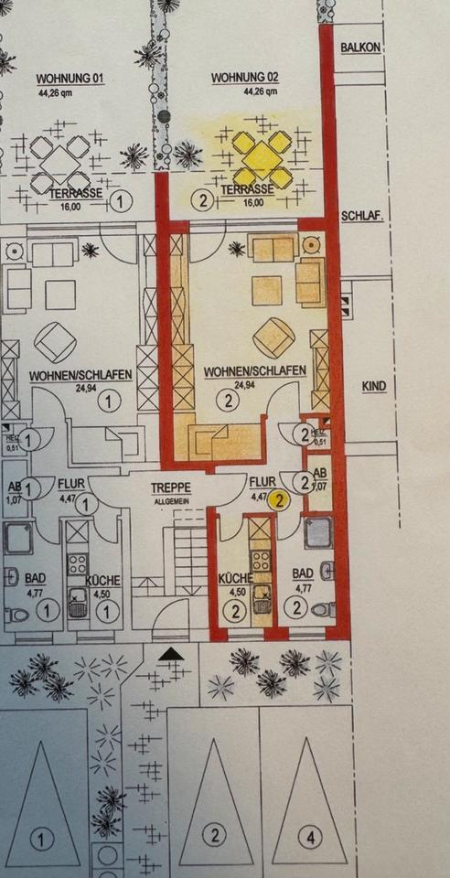 1-Zimmer-Erdgeschoßwohnung in MeppenEsterfeld