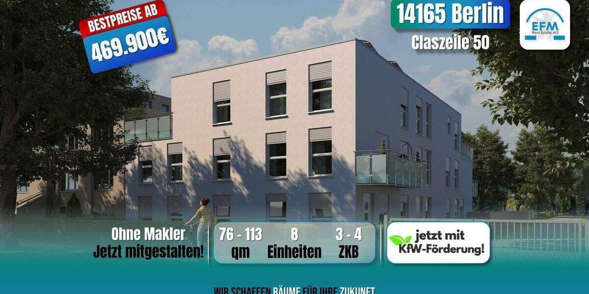 Etagenwohnung Berlin Zehlendorf - 3 Zimmer, 499.900&euro; | Angebot:25040014