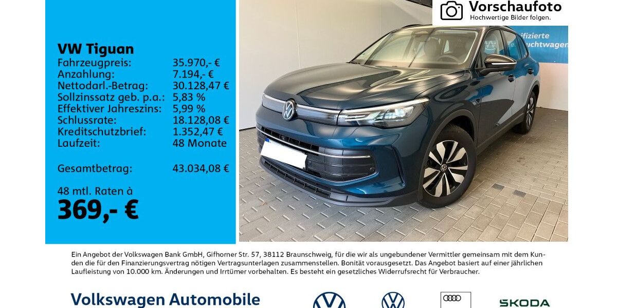 VW Tiguan 7.000 km 35.970 &euro; Leipzig 04277