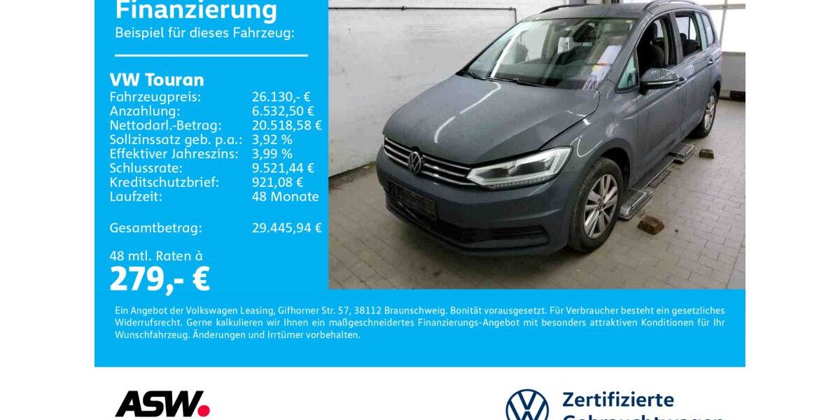 VW Touran 84.990 km 26.130 &euro; Sinsheim 74889